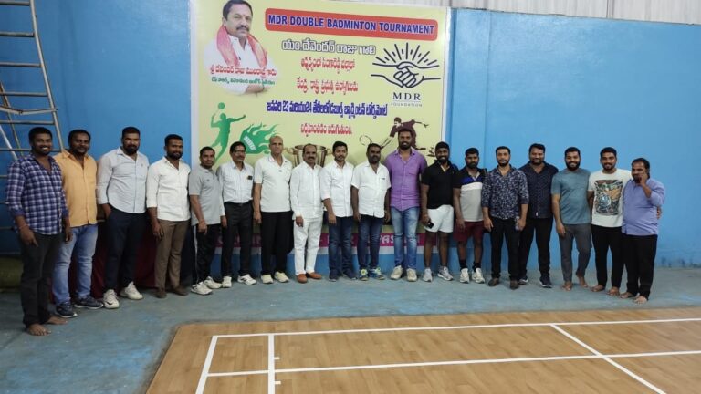 Maadri PrithviRaj attended MDR Double Badminton Tournament in Patancheru