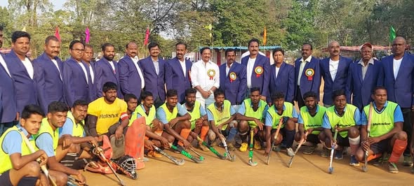 Maadri PrithviRaj attended Hockey Tournament in Patancheru
