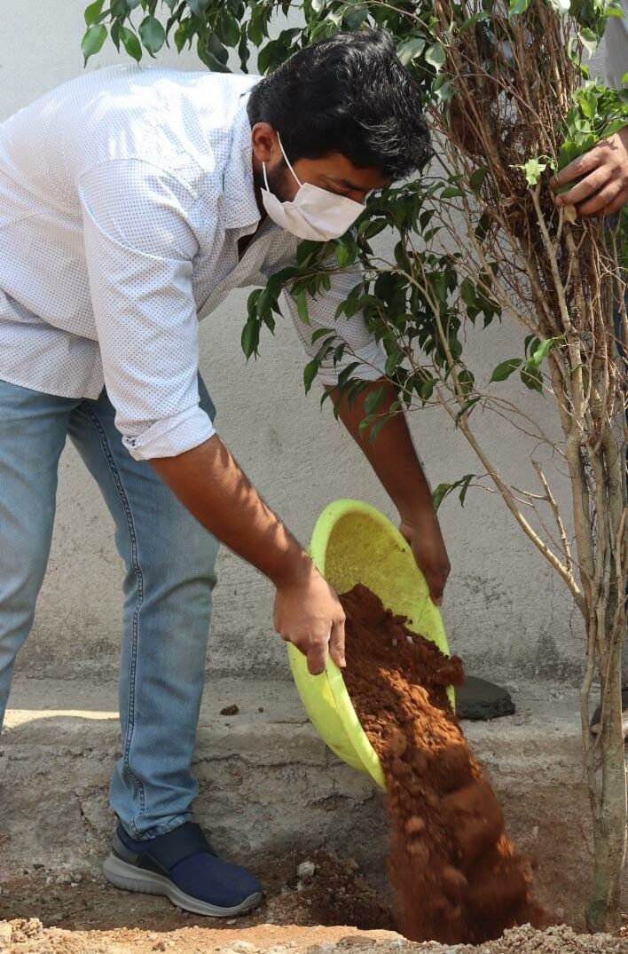 Maadri PrithviRaj Conducted Trees Planting Program