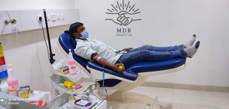 Maadri PrithviRaj Team Blood Donating at Patancheru-MDR Foundation