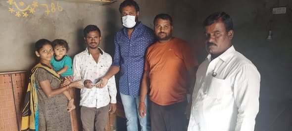 MDR Foundation Co-Founder Maadri PrithviRaj Doing Financial help at Patancheru