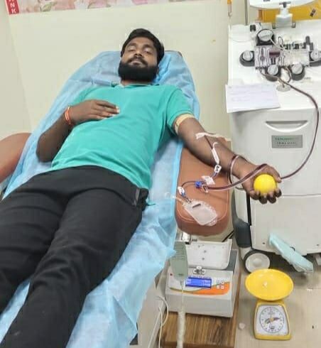 Maadri PrithviRaj Team Blood Donating at Patancheru-MDR Foundation