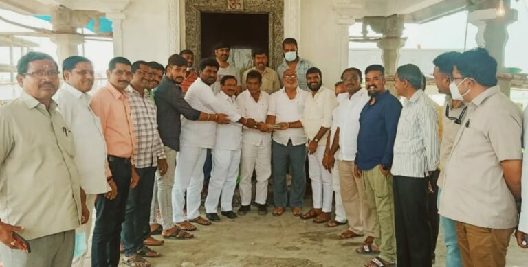 MDR Foundation Co-Founder Maadri PrithviRaj Donating For Temple Construction at Patancheru