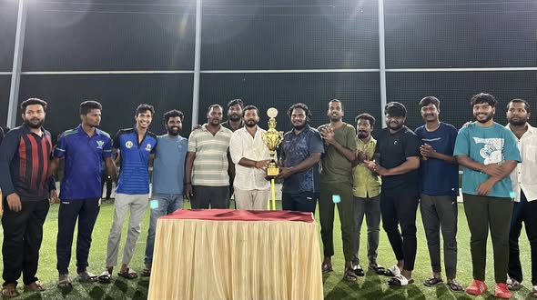 Maadri PrithviRaj attended 31st Night 'Cricket Tournament' finals in Patancheru