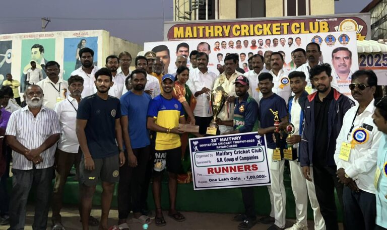 Maadri PrithviRaj attended Finals 35th 'Maithry Cricket Club Tournament' in Patancheru