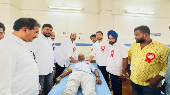 Maadri PrithviRaj Attended Emergency Blood Donation At Hospital