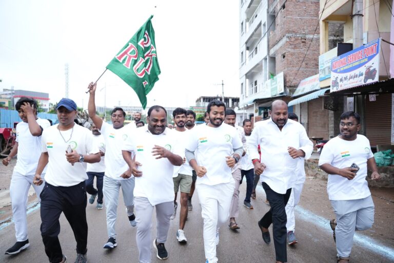 Maadri PrithviRaj participated in running a marathon.