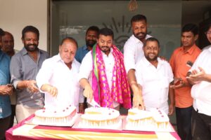 KCR birthday celebrations Patancheru leader Maadri Prithviraj