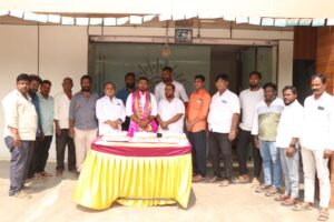 KCR birthday celebrations Patancheru leader Maadri Prithviraj.